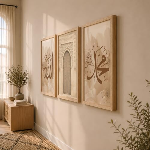 Image of NoWorries Multicolor Wall Decor Paintings for Office and Home | Framed Posters with Synthetic Wooden Frames for Living Room and Wall Decoration (IS-2, 21x31 Inches)
