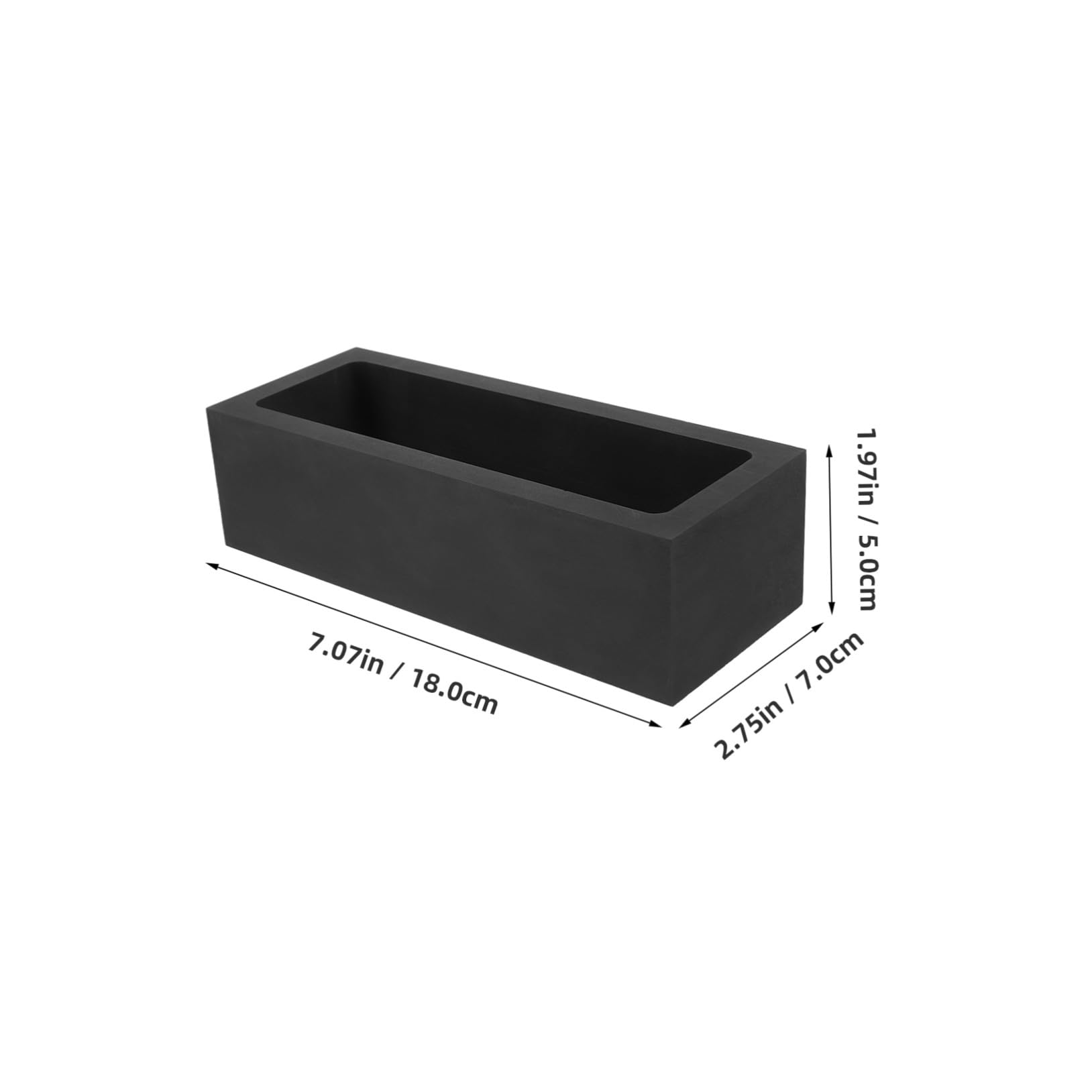 Graphit Gussform Tiegelform 5kg Schwarz zum Schmelzen und Gießen