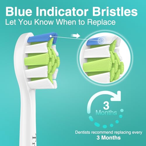 Trustnice Têtes de Brosse à Dents de Rechange Compatible avec Philips Sonicare, Brossettes pour manches Snap-On, 8 Unités – vue 6