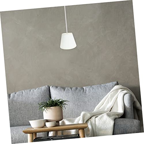 Image of Drum Lamp Shade Lampshade Fabric Bedside Star Table Light Barrel Cloth Wall Light Floor Desk Cylinder White Metal Clip E27