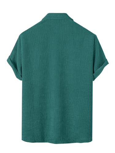 Image of Noble Monk Men's Polyester Regular Fit Solid Casual Shirt |Half Sleeve | |Stylish Shirt