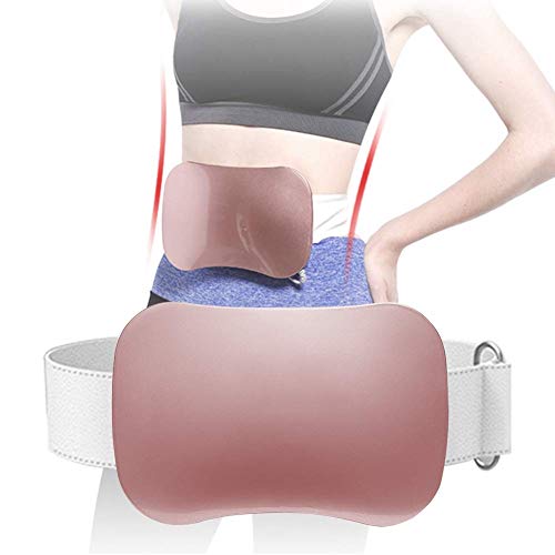 YYINHUI Cinturón Abdominal de Masaje Vibratorio Faja Reductora Masajeador Cintura Adelgazar Abdomen Vibrador Slimming Belt Alta Frecuencia Vibración Perder GrasaPink