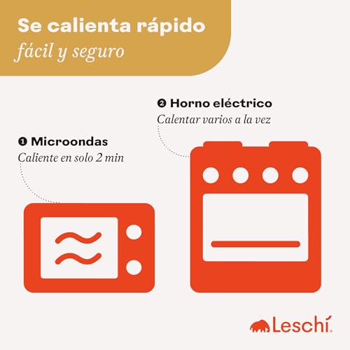 LESCHI Bolsa Semillas Microondas de 100% Algodón y Trigo Orgánicos, Saco de Semillas con Funda Lavable, Saco Térmico de Semillas ideal para Dolores Menstruales, Cólicos y Dolor Abdominal, Zorro rojo - imagen 4