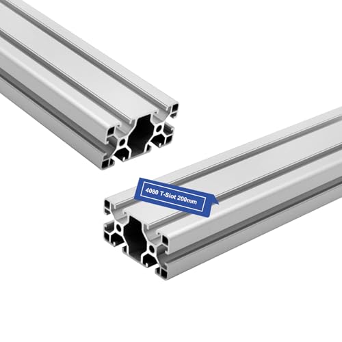 Profilé aluminium 4080 T 200mm argenté pour rail linéaire