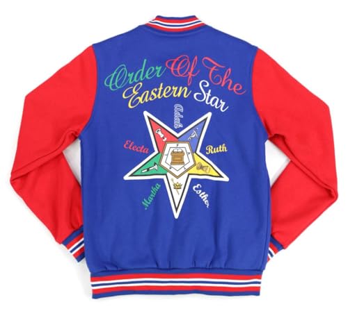 Order of The Eastern Star Fleece Jacket Royal Blue2