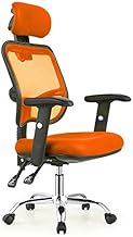 Sedia da lavoro ergonomica girevole con supporto lombare e schienale ventilato