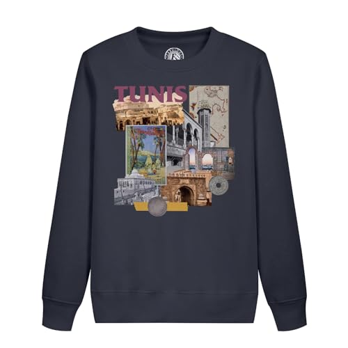 Sweatshirt enfant Tunis coton look Tunisie vintage voyage pour garçon et fille