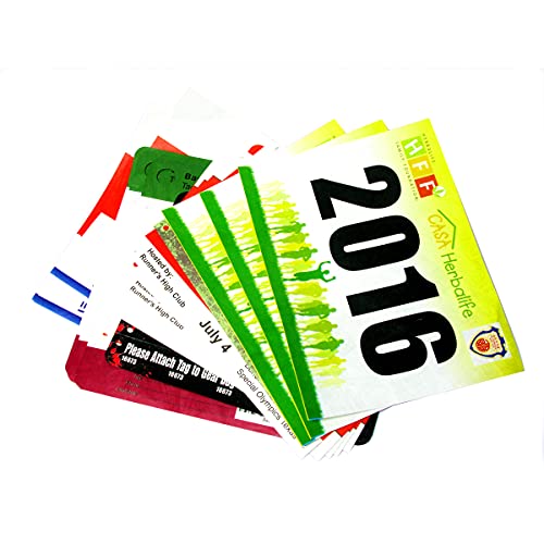 1000Pcs Custom Race Bibs With Tear-Off Tag, Tear-Resistant Water-Proof Full Color Printed Race Numbers, Running Bibs (Size: 7.5"X5.75", 1000Pcs) #TOP2