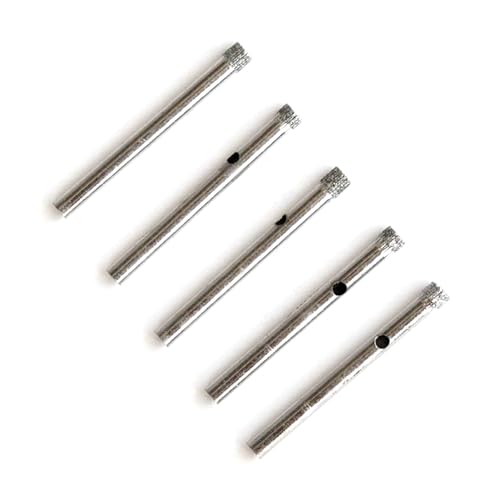 Set 5 Piezas Fresas Diamante 5mm Agujero 4.5mm Vástago miniatura 1