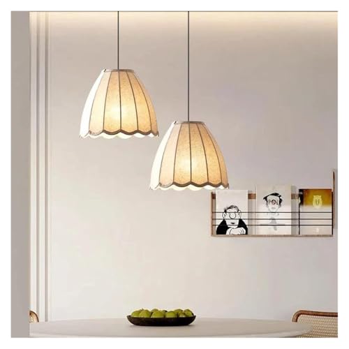 Lampe en tissu rétro japonais pour plafond et luminaire de salon