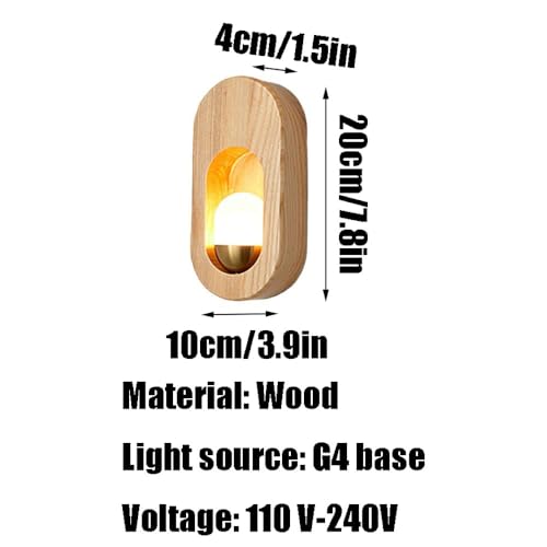 Luminaria de pared para dormitorio moderna con base G4 monocasco 7