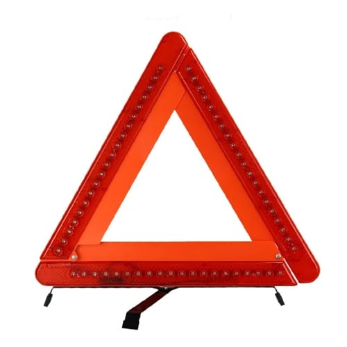 Triangolo Avvertimento Triangolo di segnalazione di emergenza for auto, rosso, riflettente, pericolo for la sicurezza stradale, treppiede for auto, riflettore pieghevole portatile Per Automobile Avver