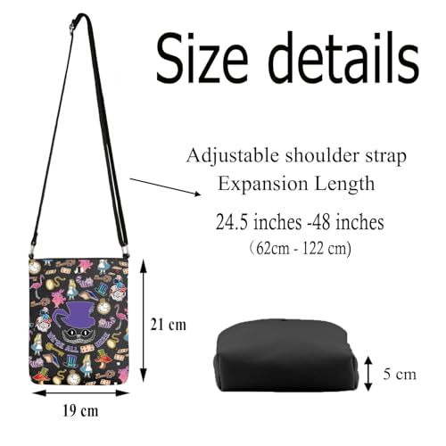 FUSTMW Alices Gifts Alices Crossbody Bag Alices Fairy Tale Fans Gift Alices Movie Bag with Shoulder Strap2