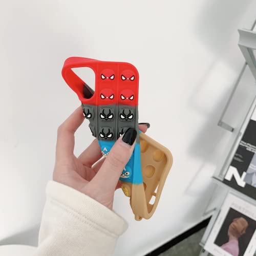 Jxxpupup Pop Bubbles Phone Case For Iphone Plus 6/6S/7/8 5.5" With Lanyard For Boys Girls Kids,Fidget Cute Soft Silicone Bubbles Crossbody & Lanyard Phone Cases (For Iphone Plus 6/6S/7/8) #TOP4