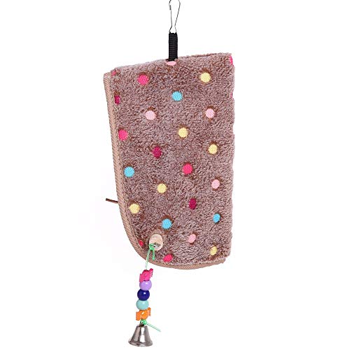 image for QBLEEV Bird Winter Plush Hut Tent Nest Stand Parrot Bed Sleep Parakeet