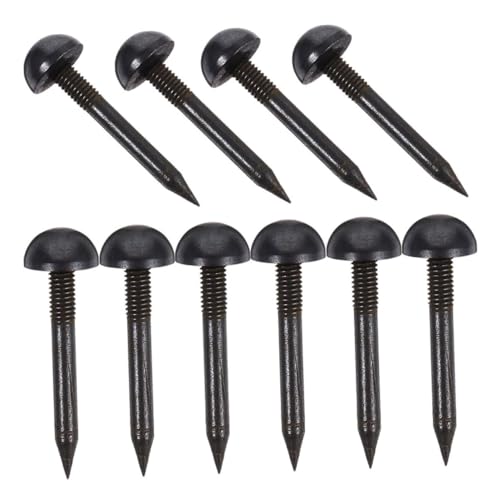 STOBAZA Vintage Round Head Upholstery Tacks 10pcs Bronze Decorative Nails for Sofa Furniture Decor Craft Projects