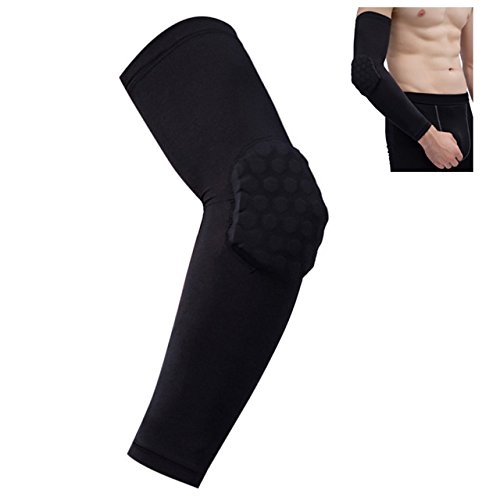 Nema Honeycomb Crashproof Basketball Arm Sleeve Elbow Support - Black - L 1