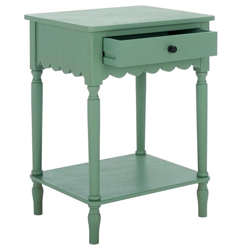 SAFAVIEH Home Collection &ndash; Haven Sage Green Accent Table with Drawer & Shelf...
