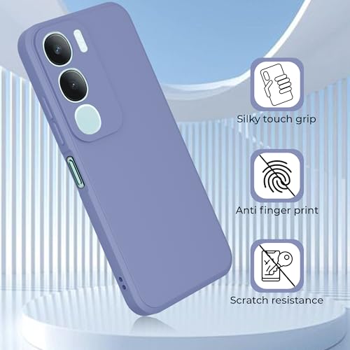 Image of A rtistque Back Cover Case for Vivo Y29 / Vivo Y19s with Camera Protection | Shockproof TPU|Stylish Protective Design|Slim Fit|Ultra Matte| Back Cover - Blue