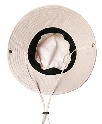 Image of Women Fishing Sun Hat Men Summer UV Protection Bucket Hats Mesh Ventilated Outdoor Hiking Gardening Beach Lawn Hat
