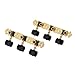 Alice AOS-020B3P 1 Par Chapado en Oro 3 Machine Head Guitarra Clásica Cuerda Puesta a Cayos Clavijas