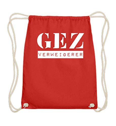 Sac de gym en coton GEZ Rejeteur rouge pour ranger vos affaires facilement