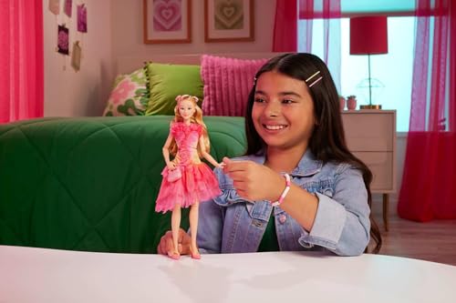 Muñeca Glinda de Wicked Mattel HXT63 con pelo rubio y vestido elegante 2