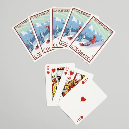 Lantern Press Copper Mountain, Naipes Poker 52 Cartas miniatura 7