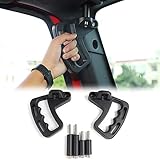JeCar Front Grab Handles Aluminum Alloy Grab Bars for 2007-2018 Jeep Wrangler JK JKU Sports Sahara...