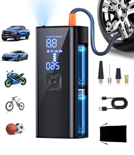 Tire Inflator Portable Air Compressor, 2X Faster 150PSI Portable Air