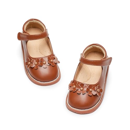 Image of Flaryzone Toddler Little Girl Mary Jane School Uniform Oxfords Flat Dress Shoes