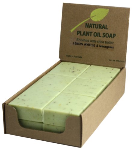French milled Lemon Myrtle natural soap - 2 boxes (24 bars)