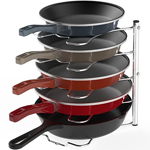 Simplehouseware Cabinet Pantry Pot And Pan Organizer Holder Rack Holder, Chrome #TOP7