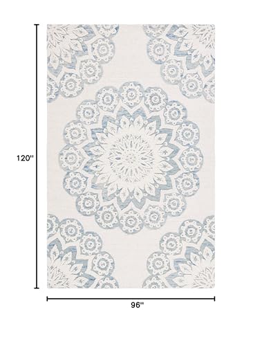 Tapete decorativo 243x305 cm hecho a mano en lana miniatura 2