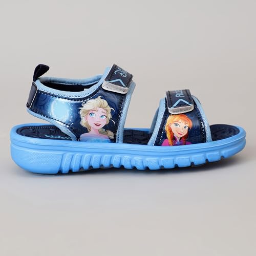 Image of Kidsville Official Frozen Printed Sandals For Kids Girls Anti-Skid Comfortable | Adjustable Double Strap Closure | Flexible & Lightweight Footwear for Baby