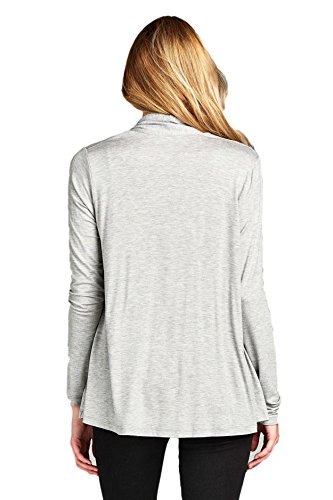 Image of Women Casual Open Front Long Sleeve Lightweight Softest Viscose Made from Bamboo Cardigan