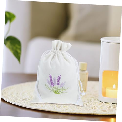 4 bolsas de saquitos con cordón para lavanda miniatura 5