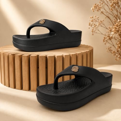 Image of ATHCO womens Fenny Women's Acupressure Slippers & Flip-Flops | Soft Foot Massager, Lightweight, Anti-Skid, Waterproof Comfort Slippers for Women & Girls | Daily Casual Wear