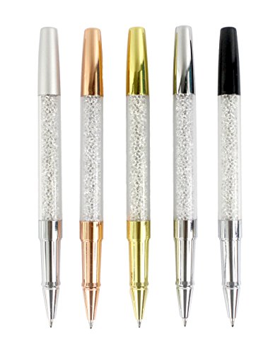 Gullor 5PCS Bolígrafos Gel con Cristales, Tinta Negra miniatura 2