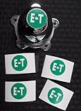 E-T Wheel Centercap Decals American Racing Torq Thrust Mags Set of 4 Compatible with Ford Chevy Dodge Plymouth Pontiac Custom Classic Gasser Rat Rod Hot Rod Muscle Car Retro Rims Motion Performance