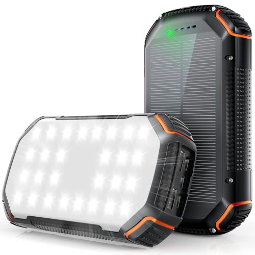 Power Bank 46800mAh Huge Capacity Portable Solar Charger, Fast Charging 22.5W & PD 20W Phone Charger, 5 Charging ports, Digital Display& Bright Flashlight, for iPhone,Samsung,Tablet Power Bank 46800mAh Huge Capacity Portable Solar Charger, Fast Charging 22.5W & PD 20W Phone Charger, 5 Charging ports, Digital Display& Bright Flashlight, for iPhone,Samsung,Tablet
