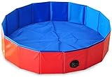 【Durable Wasserdichtes Material】 sichere Qualitäts-PVC wasserdichte Tuch, gut Ecken versiegelt, wird nicht leak.High Grad Material Design dieser Pool dauerhaft durch alle Ihre Hunde Wildwasserspiel macht.Darüber hinaus hat es UV-Schutz-Funktion, gut für Ihre Haustiere Augen und hat eine längere Lebensdauer