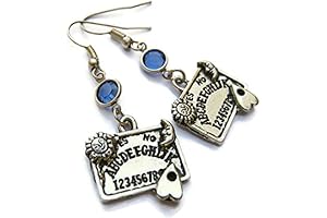 Celestial Ouija Board Birthstone Planchette Earrings
