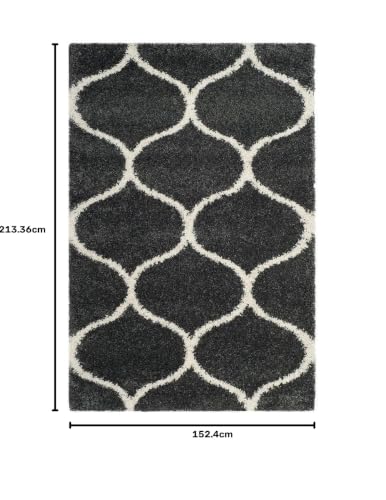 Image of Carpet for Living Room 5x7 feet Anti Skid Rug Colour Grey