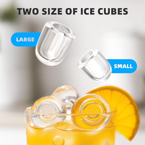Countertop Ice Maker with Handle, 12KG/24H, 8 Ice Cubes in 6 Minutes, Selectable S/L Ice Size, Auto-Cleaning, Portable with Ice Basket & Scoop for Home/Kitchen/Camping/RV - Image 5