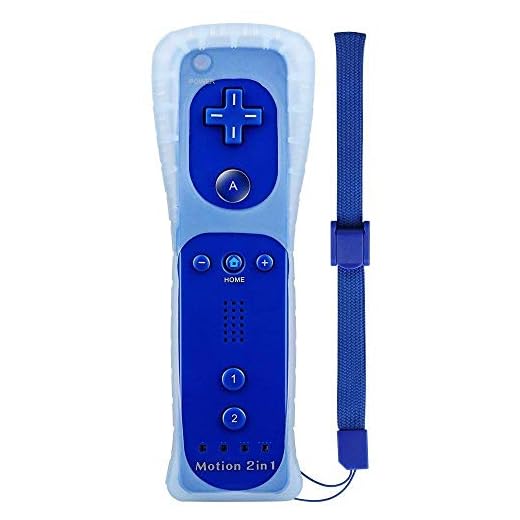 Manette de Jeu pour Wii U, Motion de Jeux Télécommande Elégents Multijoueurs Housse de Protection (Bleu foncé)