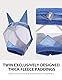 Harrison Howard CareMaster Midge-Proof Fleece Polsterung Pferde Fliegenmaske Halbes Gesicht Extra Wolle Schutz-Aquamarin