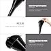 DXNQ 2 PCS Oil Funnel, Automotive Multi-Function Plastic Fuel Funnel with Long Neck, Universal Engine Oil Funnel for Filling Oils Gas Lubricants and Fluids, Car Accessories (Black)