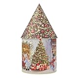 Lumière LED chaude : l'éclairage LED intégré offre une lueur confortable, mettant en valeur les œuvres d'art festives complexes et améliorant vos affichages saisonniers