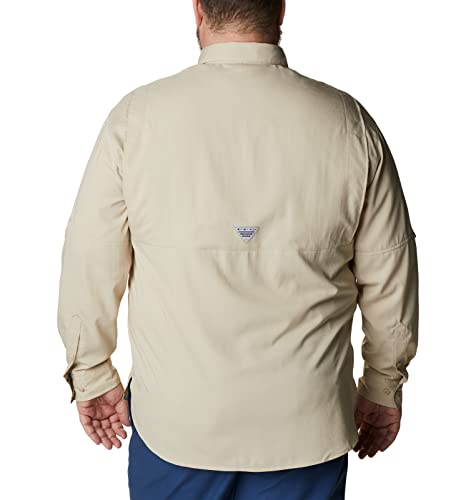 Columbia Camisa masculina PFG Tamiami II UPF 40 de manga comprida, Fóssil/Realtree Edge, 4X